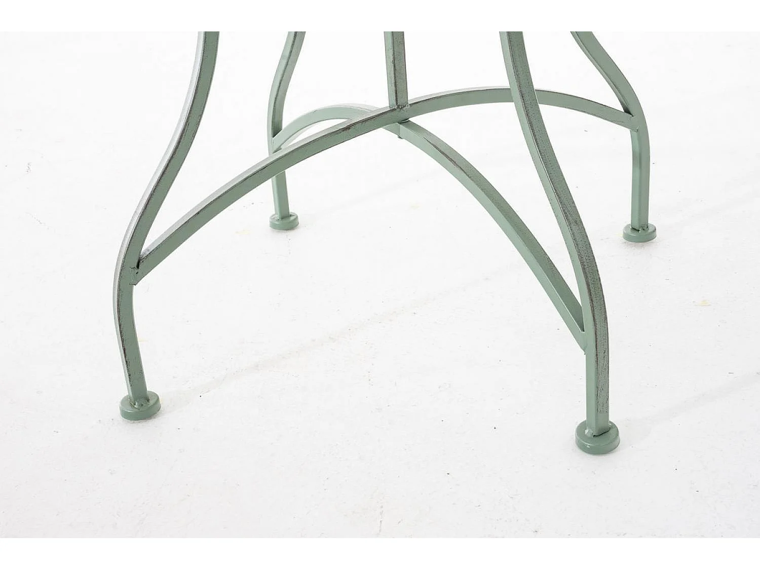 Table d'appoint de jardin - carré - Métal - 60 x 60 cm - Vert antique - Asina