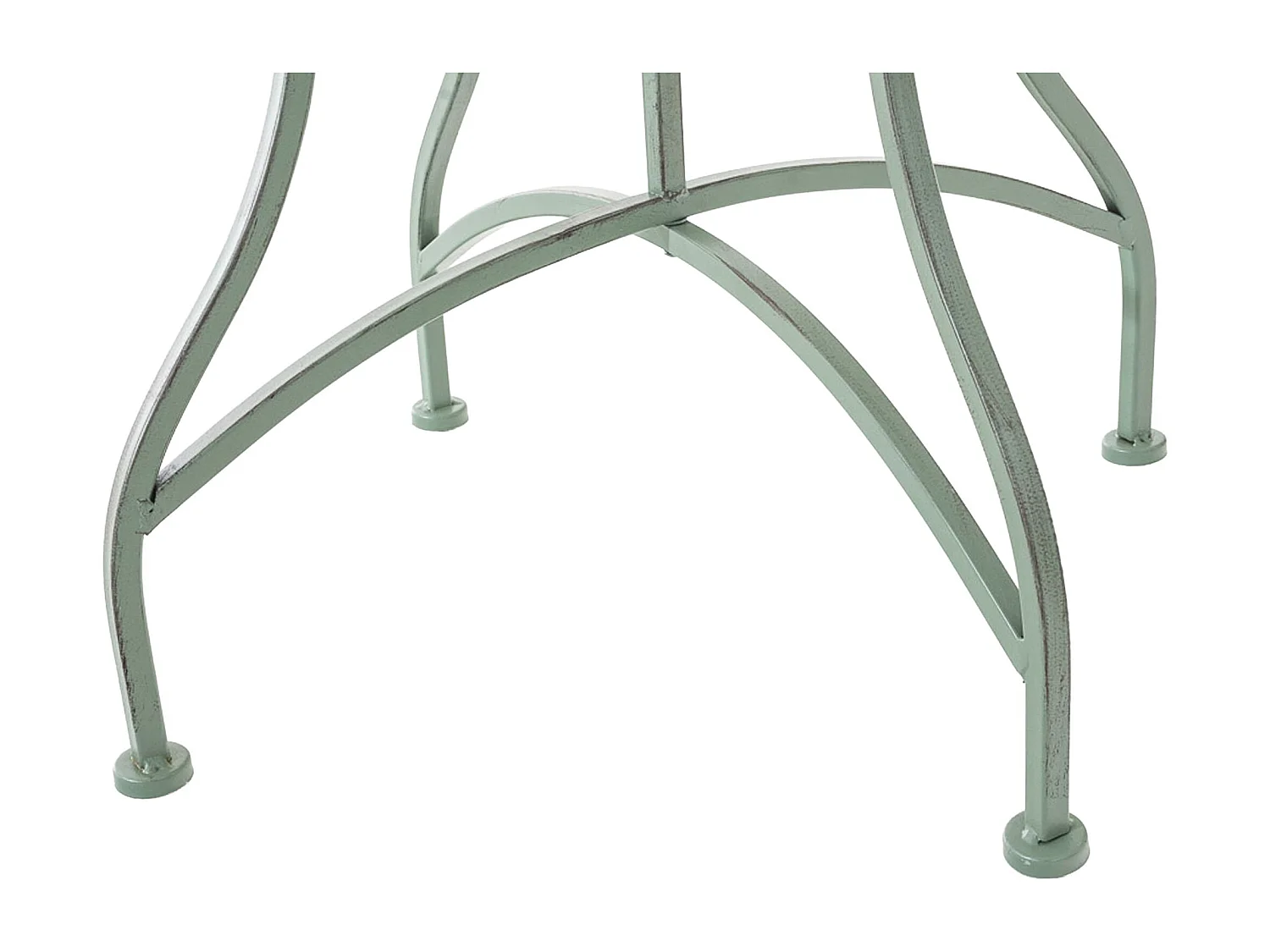 Table d'appoint de jardin - carré - Métal - 60 x 60 cm - Vert antique - Asina