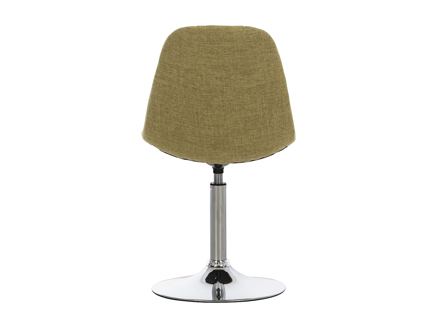 Lot de 2  Chaise de bureau - Tissu & Métal chromé - Vert - Emil