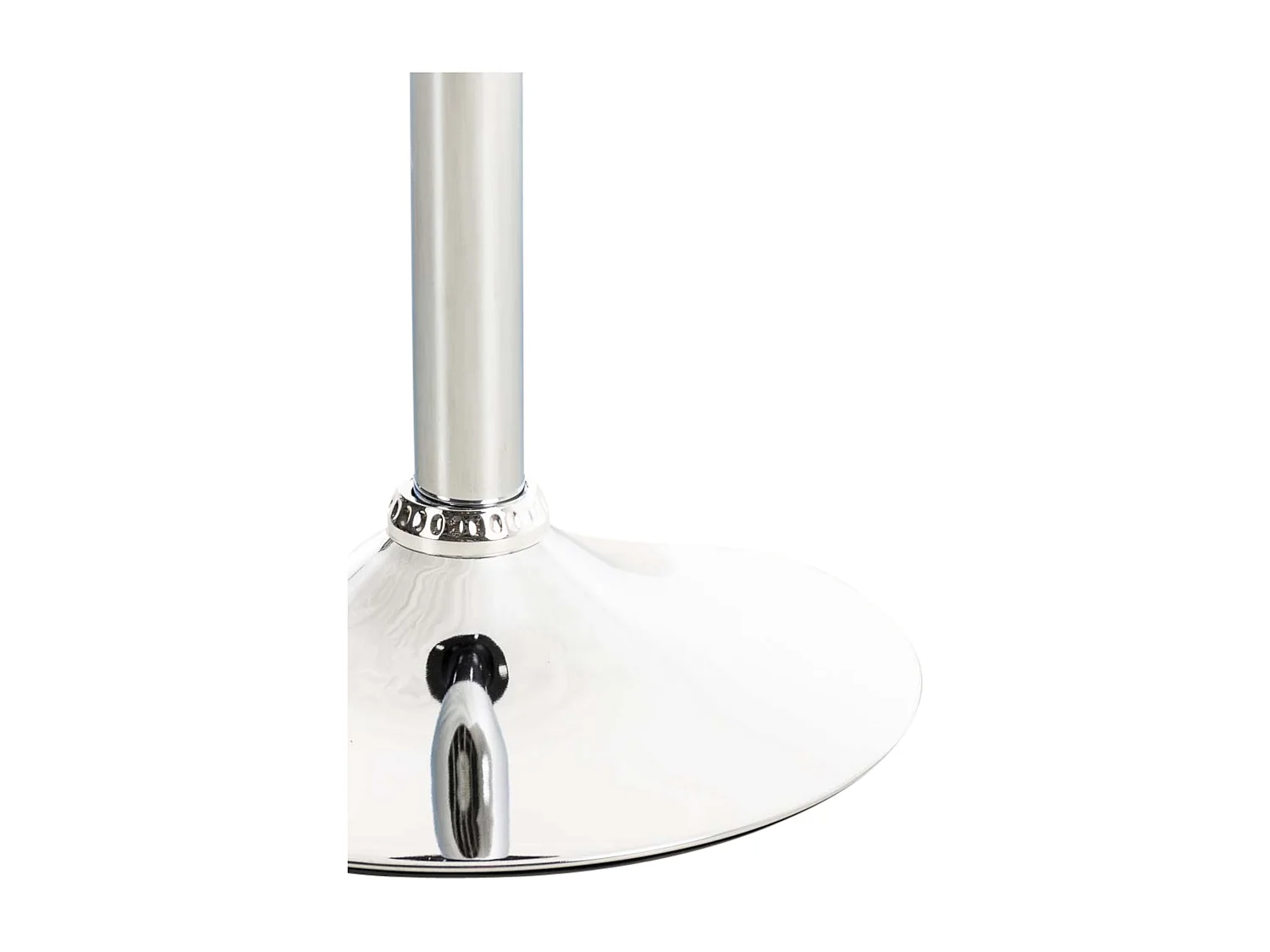 Lot de 2  Chaise de bureau - Tissu & Métal chromé - Crème - Emil