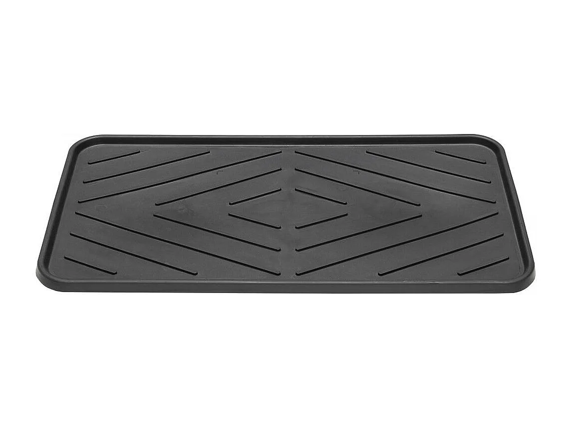 Paillasson 35x63 tissé TRAY noir