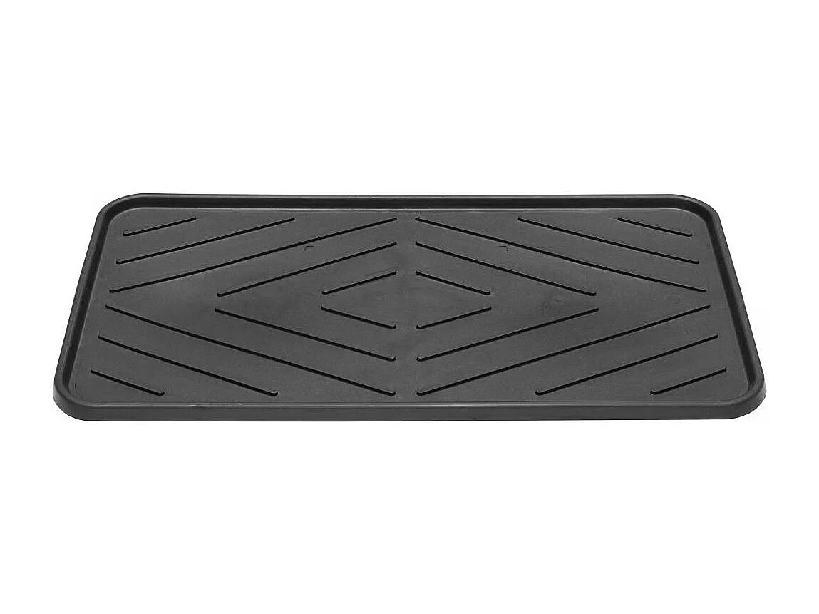Paillasson 35x63 tissé TRAY noir