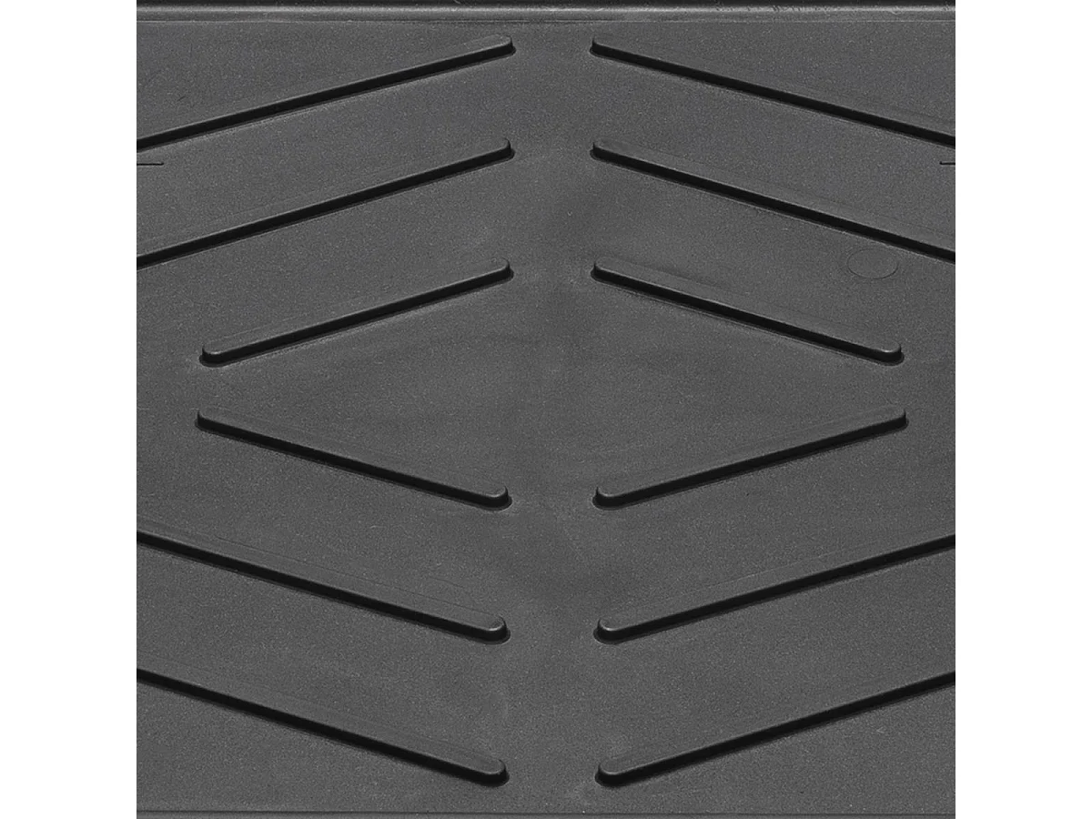 Paillasson 35x63 tissé TRAY noir