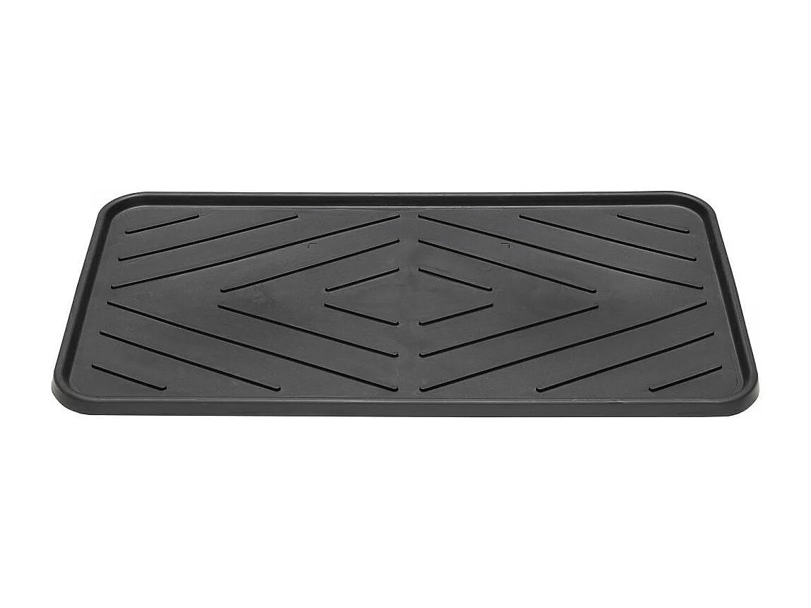 Paillasson 35x63 tissé TRAY noir