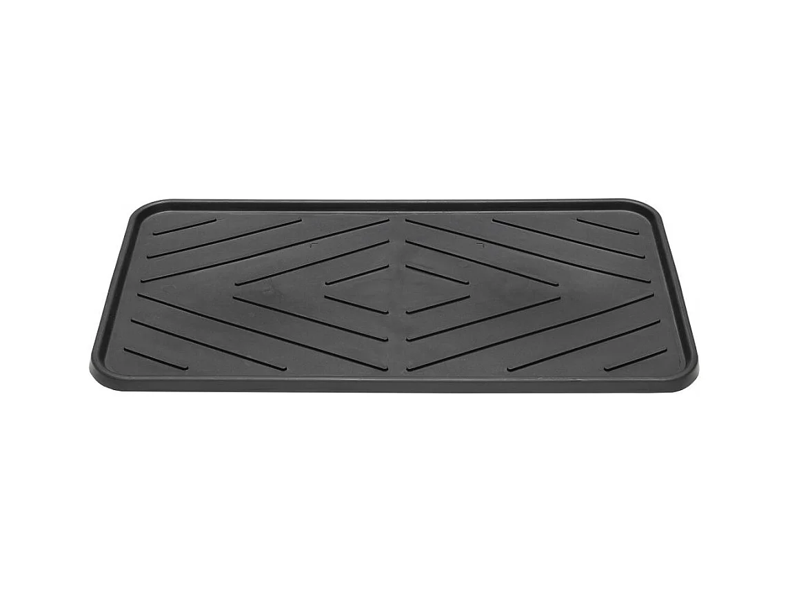 Paillasson 35x63 tissé TRAY noir