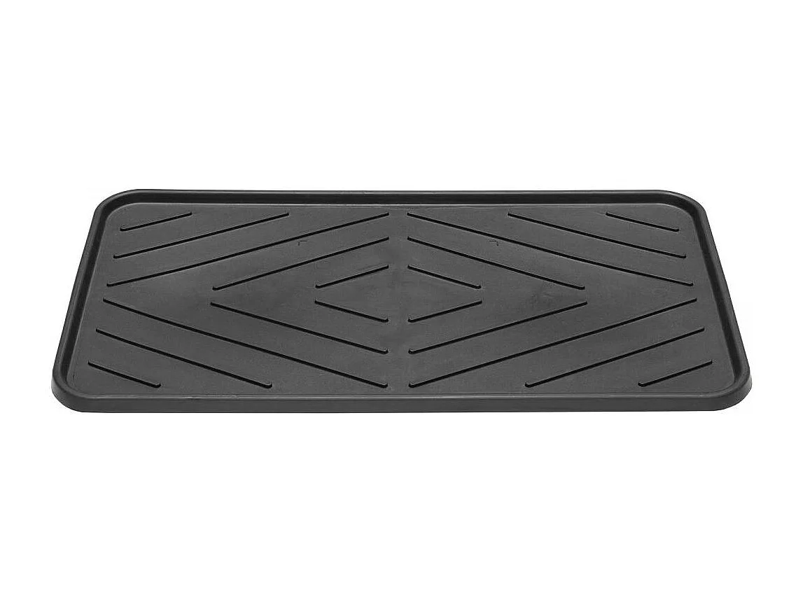 Paillasson 35x63 tissé TRAY noir