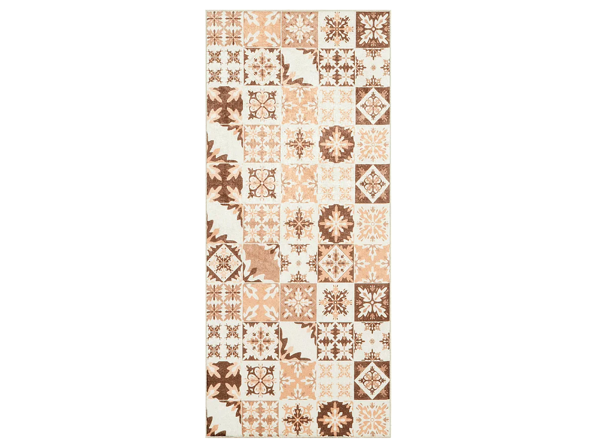 CAROMENT C tappeto da cucina con motivo piastrelle di cemento