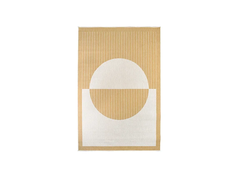 Tapis extérieur, kilim reversible 160x230 LYN2 AQ REVERSIBLE jaune