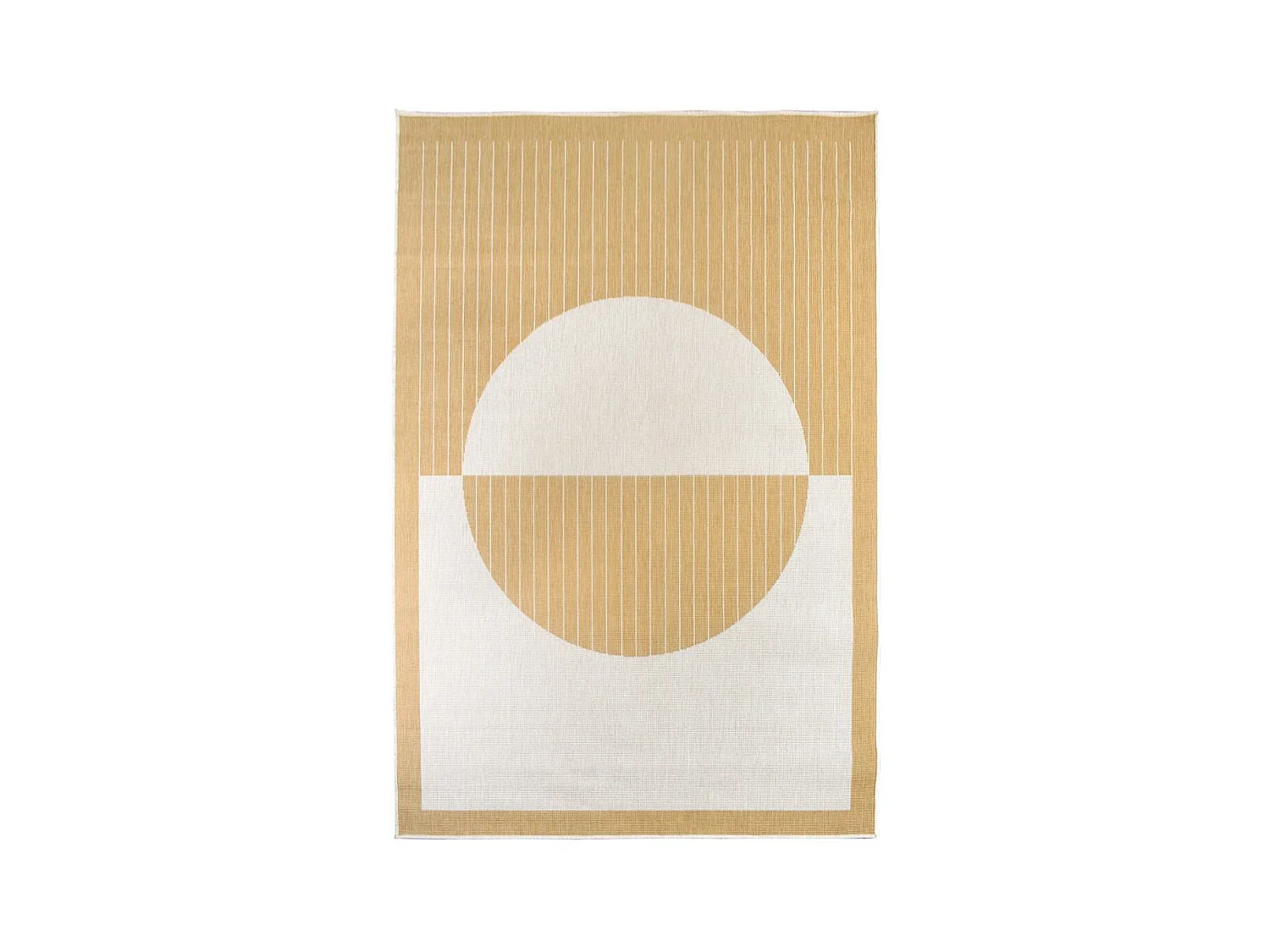 Tapis extérieur, kilim reversible 160x230 LYN2 AQ REVERSIBLE jaune