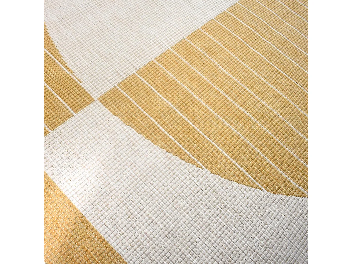 Tapis extérieur, kilim reversible 160x230 LYN2 AQ REVERSIBLE jaune