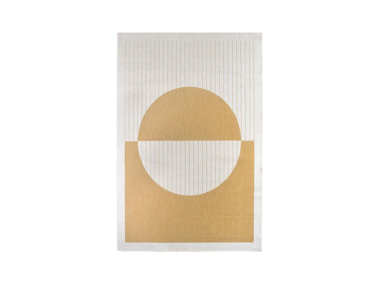 Tapis extérieur, kilim reversible 120x170 AE REVERSIBLE  jaune