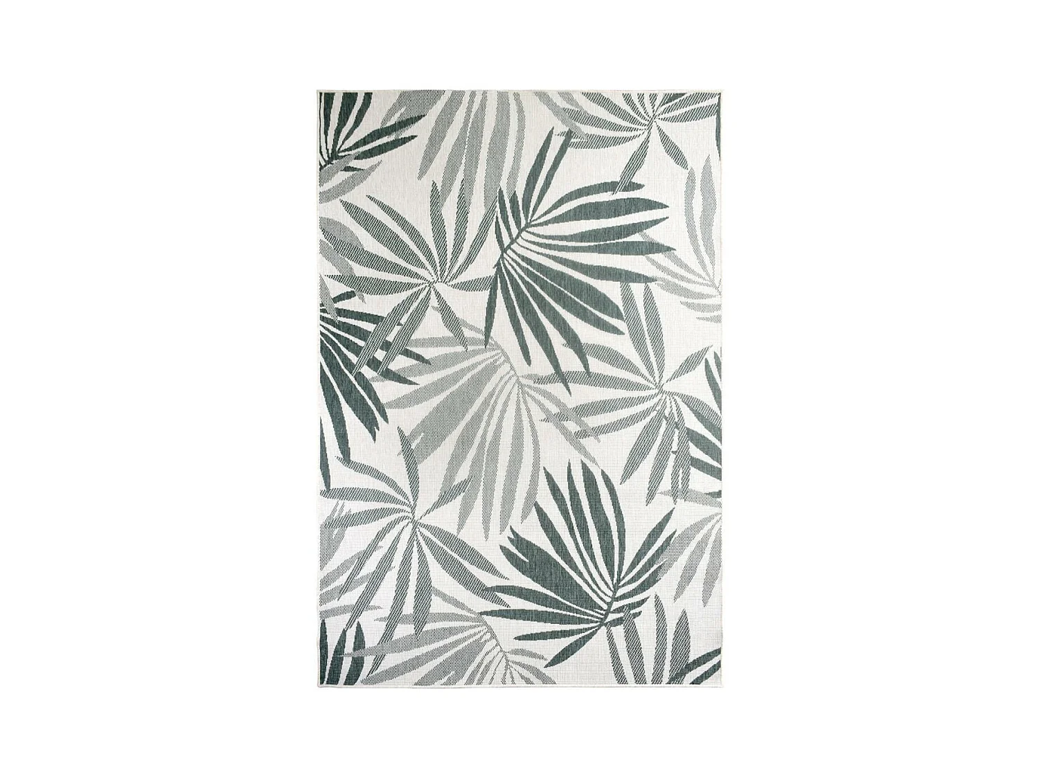 Tapis extérieur, kilim reversible 200x290 AG REVERSIBLE vert et crème