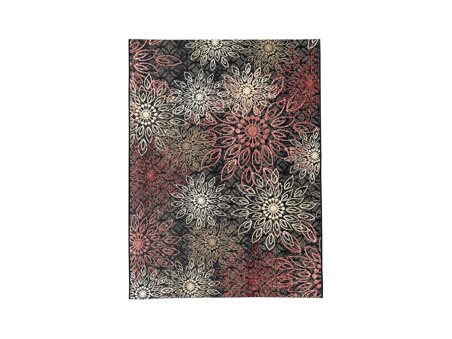 Tapis extérieur 123x180 tissé kilim multicolore ORADE