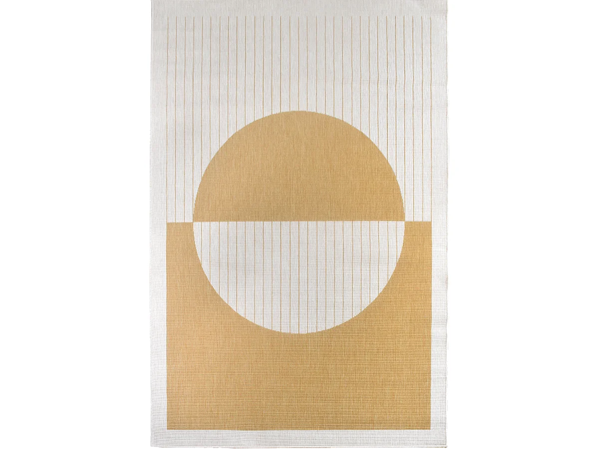 Tapis extérieur, kilim reversible 200x290 AE REVERSIBLE  jaune