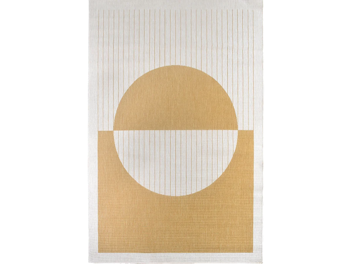 Tapis extérieur, kilim reversible 200x290 AE REVERSIBLE  jaune