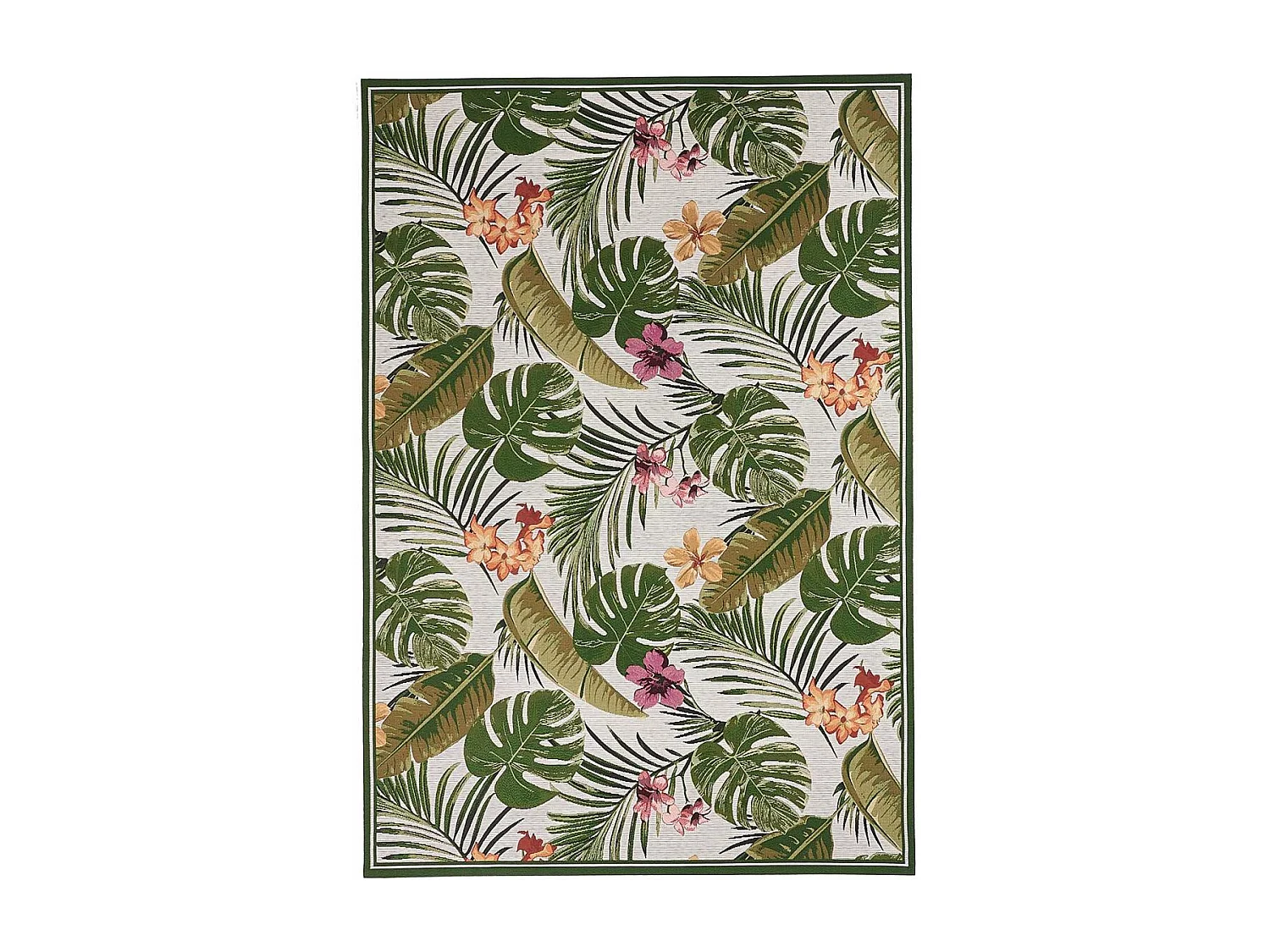 Tappeto kilim rettangolare intrecciato per esterni GARDEN