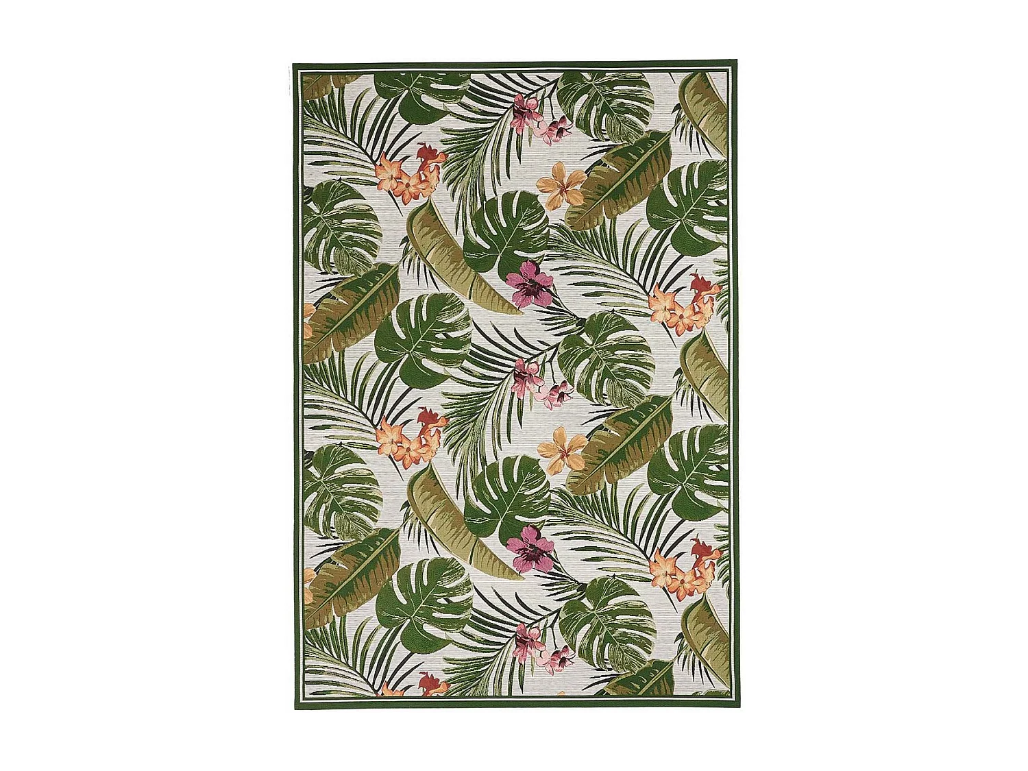 Tappeto kilim rettangolare intrecciato per esterni GARDEN