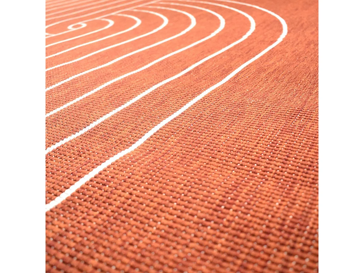 Tapis extérieur, kilim reversible 160x230 LYN2 T REVERSIBLE terracota et crème