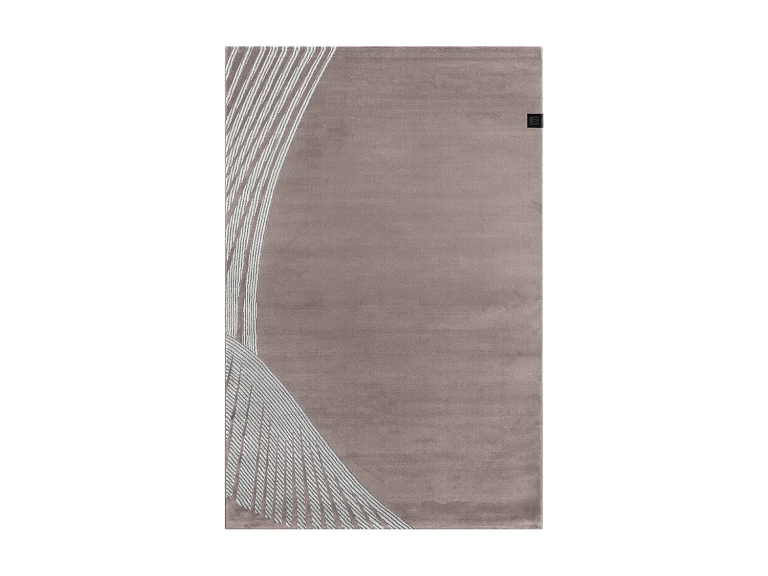 tappeto per camera da letto 160x230 motivo geometrico rettangolare intrecciato rosa e grigio OBEROI