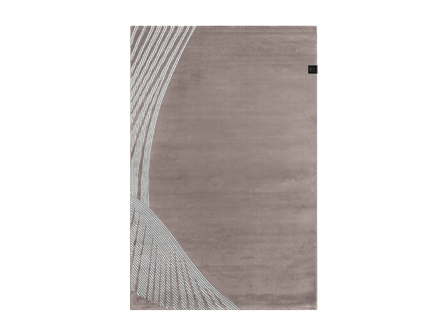tappeto per camera da letto 160x230 motivo geometrico rettangolare intrecciato rosa e grigio OBEROI