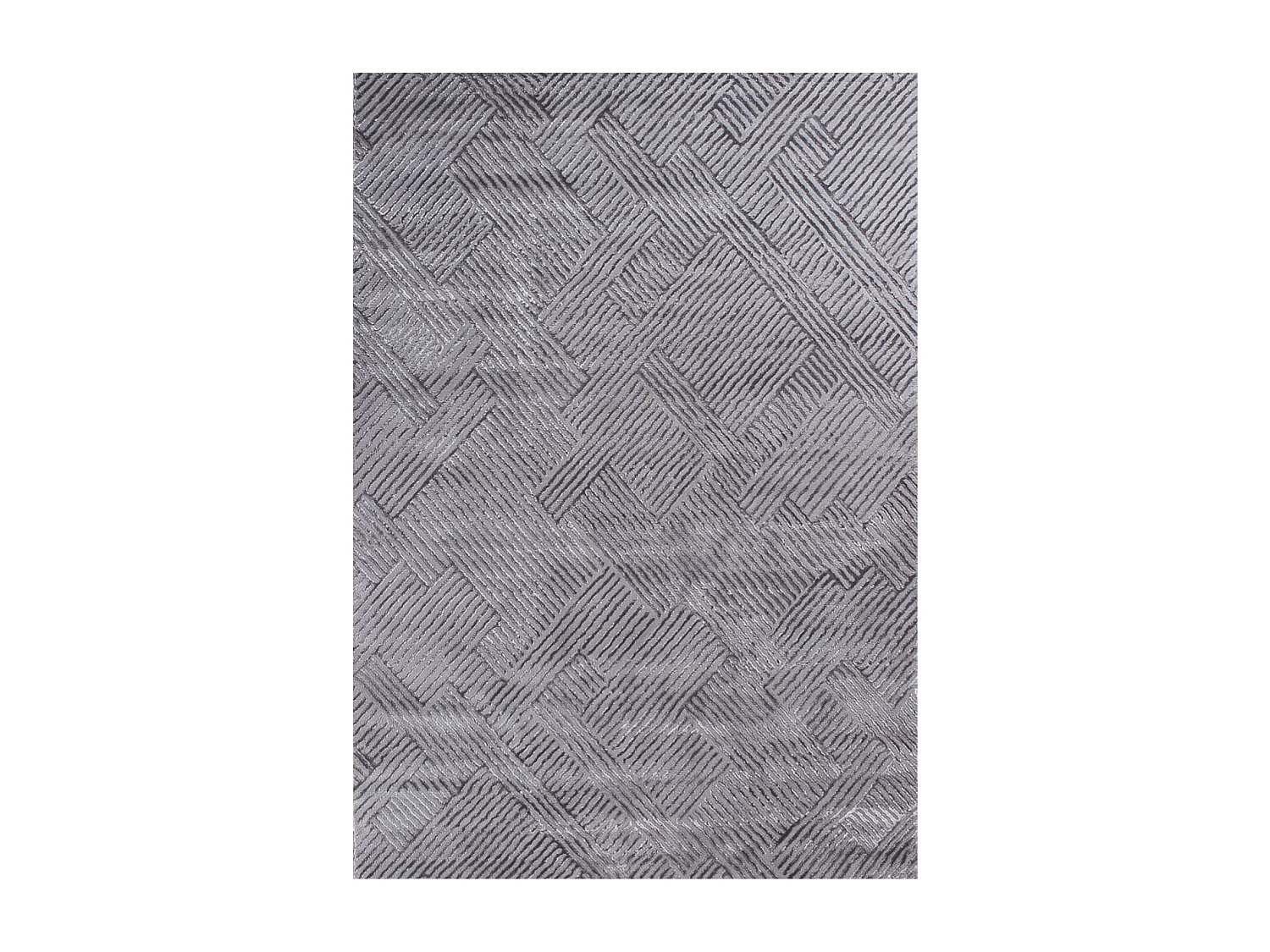 tapis chambre 80x150 tissé gris rectangle motif géométrique CEROTEO