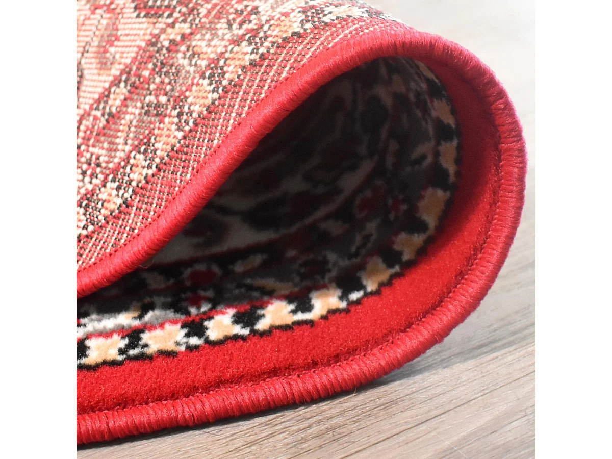 Tapis rond Ø120cm tissé motif oriental pour salon LYN49 ORION