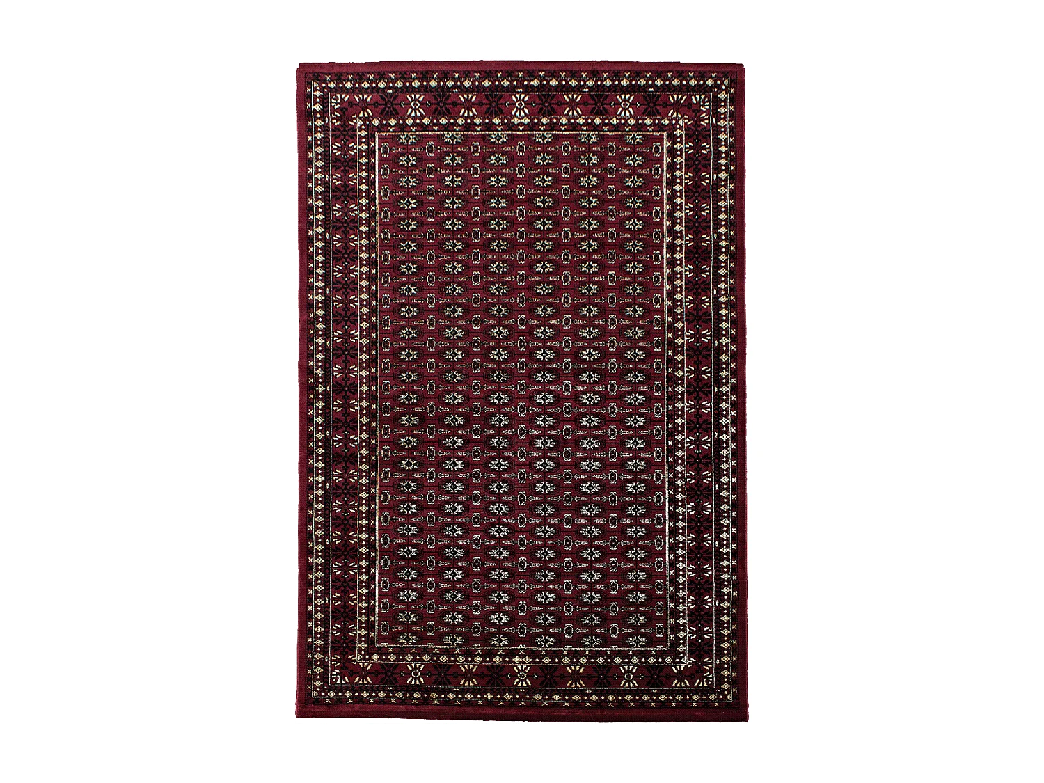 Tapis orient 200x290 rectangle rouge tissé motifs orientaux BISKO 3
