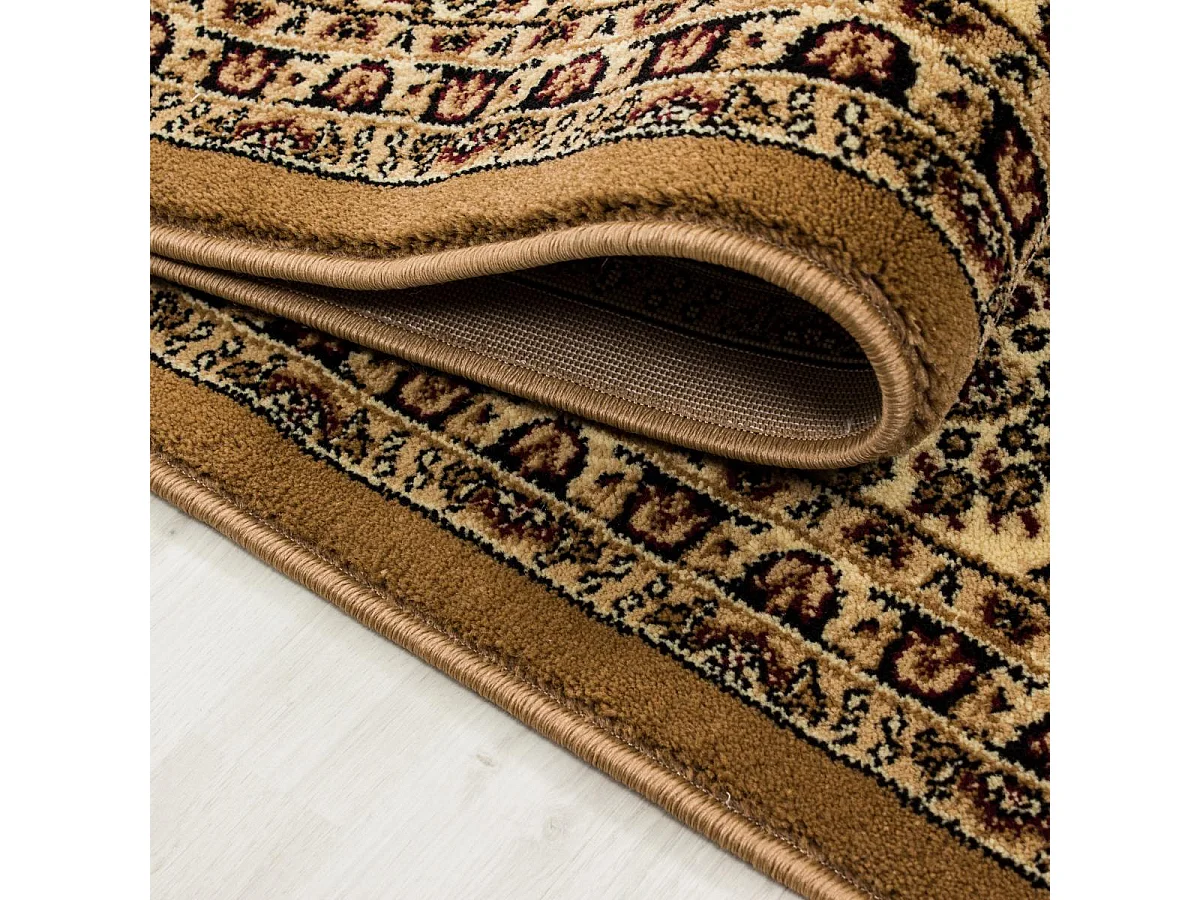 Tapis orient 160x230 rectangle beige tissé motifs orientaux BISKO
