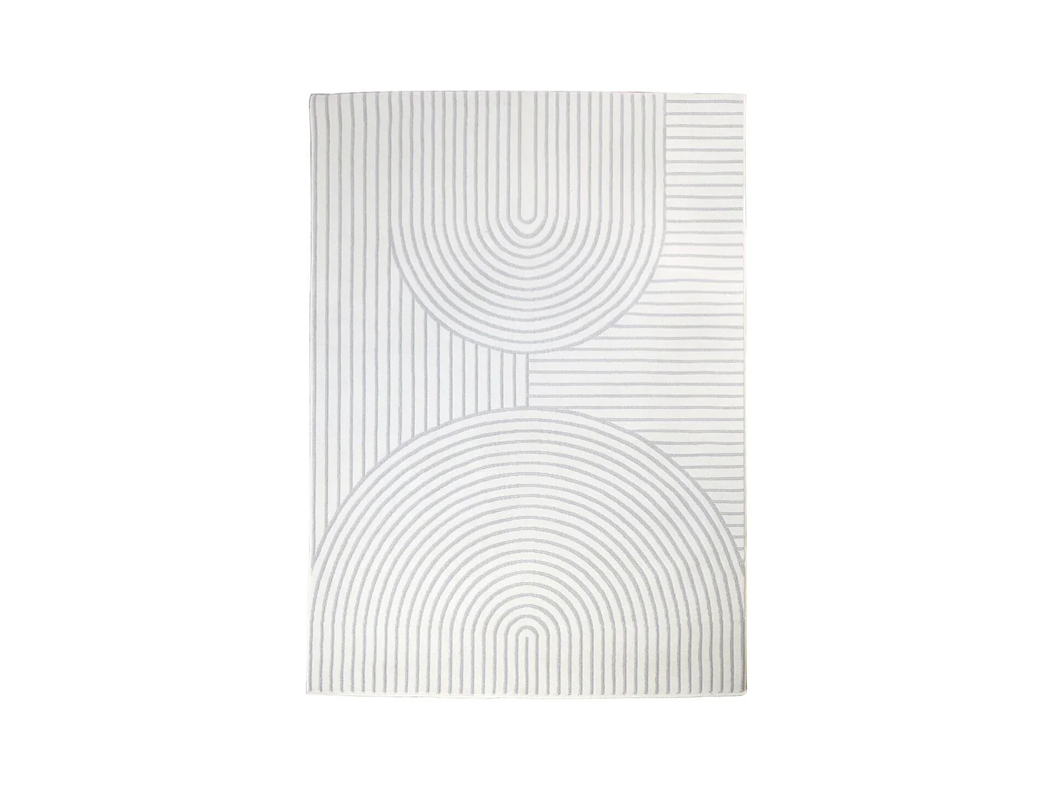 tapis chambre 120x170 tissé crème rectangle motif géométrique AF2 BINCI