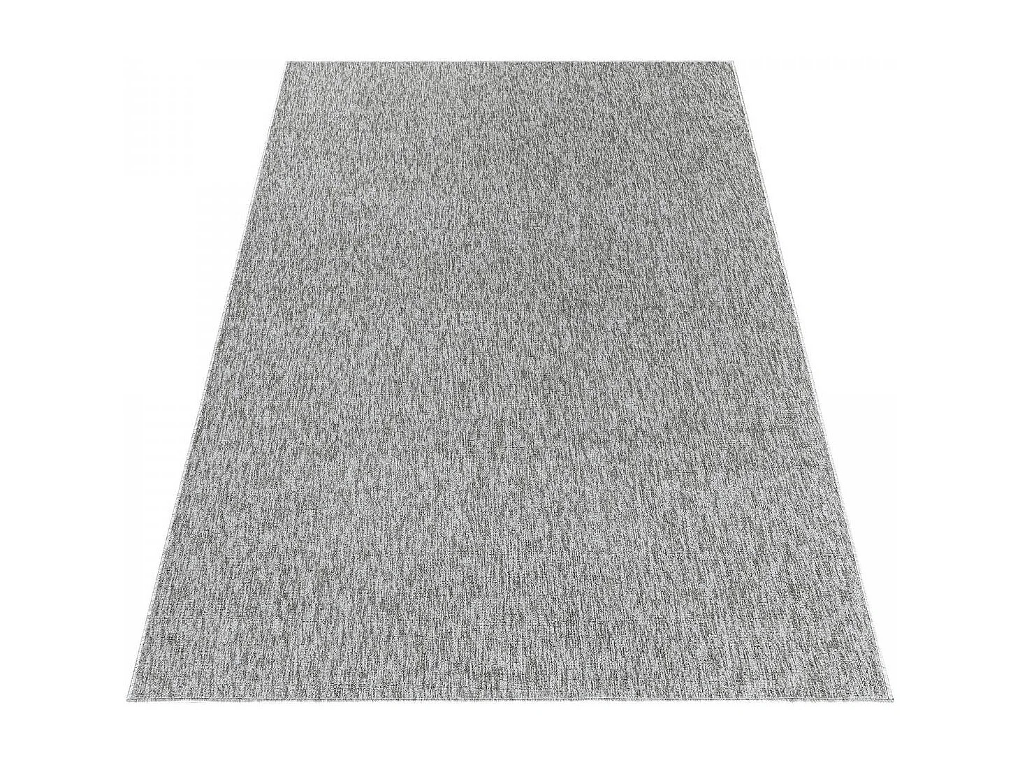 alfombra de salón 160x230 tejida rectangular gris liso SAKRDA