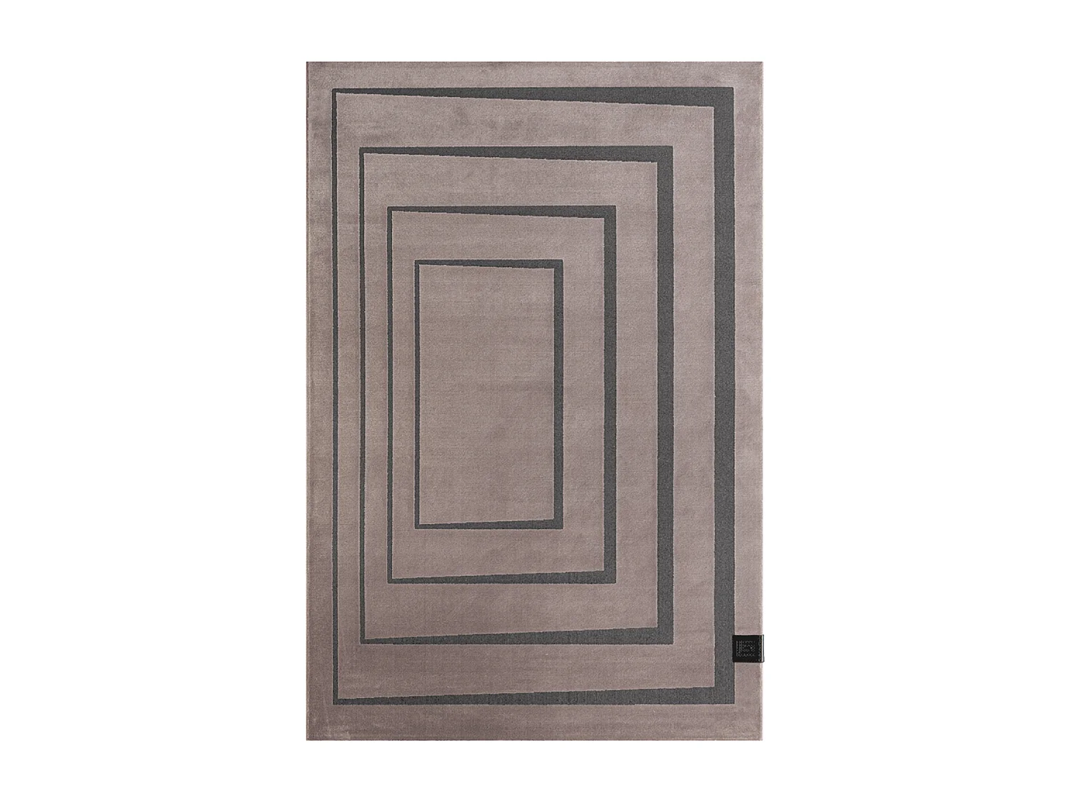 tappeto per camera da letto 160x230 tessuto rettangolare rosa e nero con motivo geometrico PLAZA