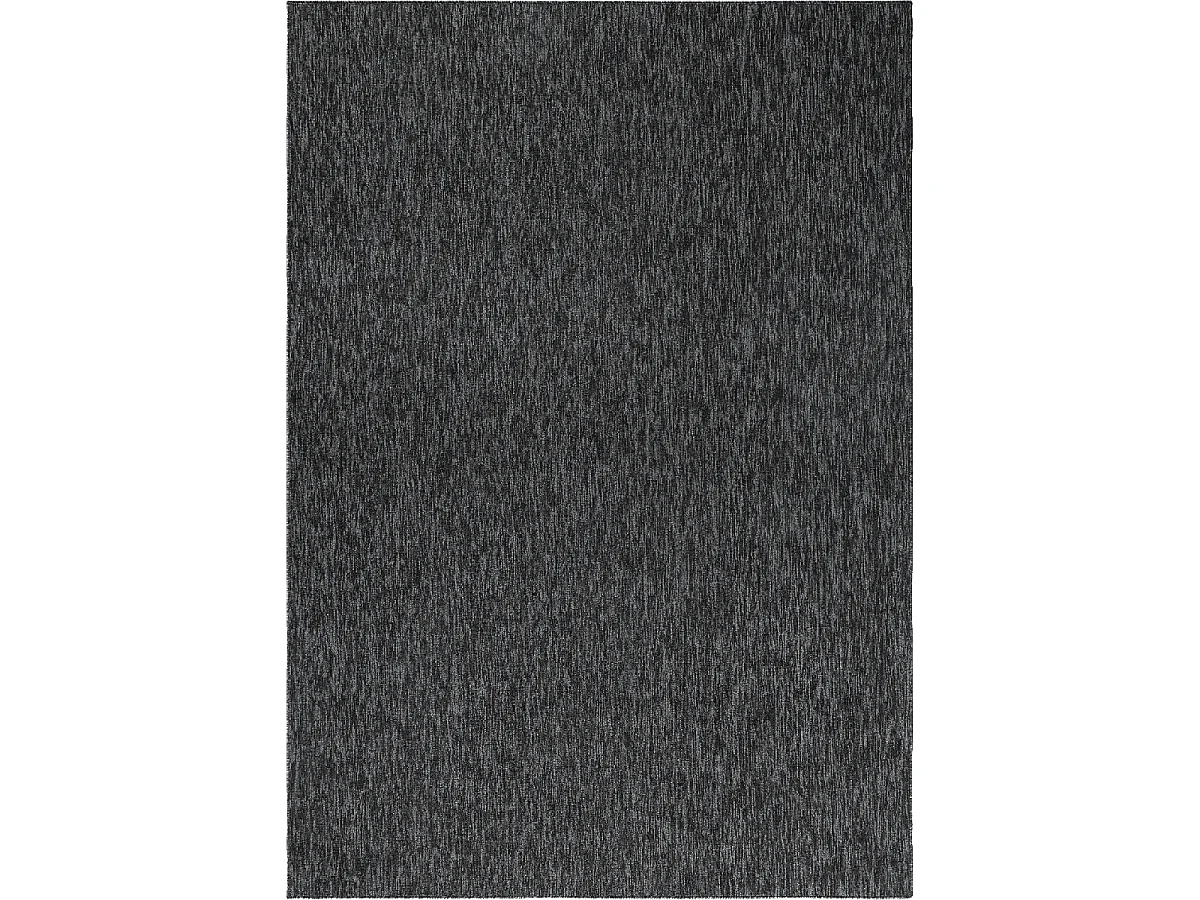 tapis grand salon 240x340 tissé gris rectangle motif uni SAKRDA