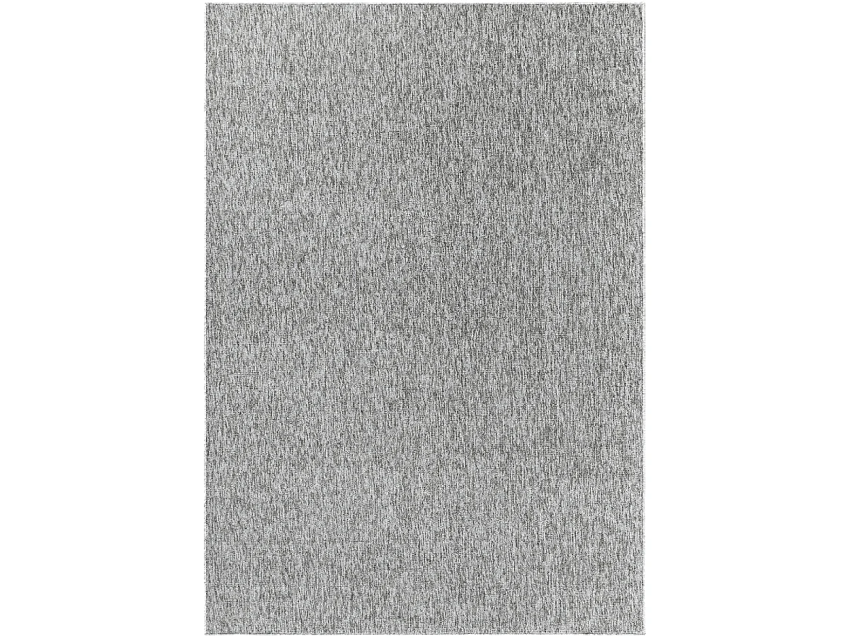 tapis salle de réception 280x370 tissé gris rectangle motif uni SAKRDA