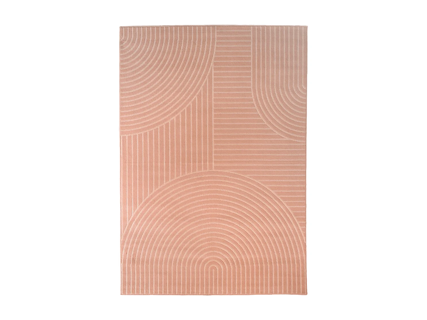 tappeto da soggiorno 120x170 tessuto rettangolo rosa disegno geometrico LYN49 ARCROL