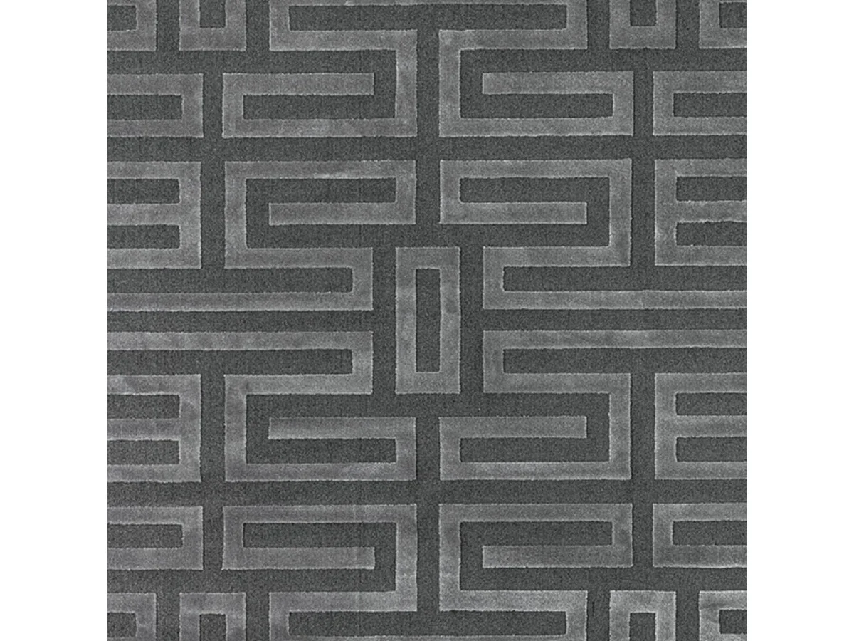 tappeto per camera 160x230 tessuto rettangolo grigio disegno geometrico CONRAD