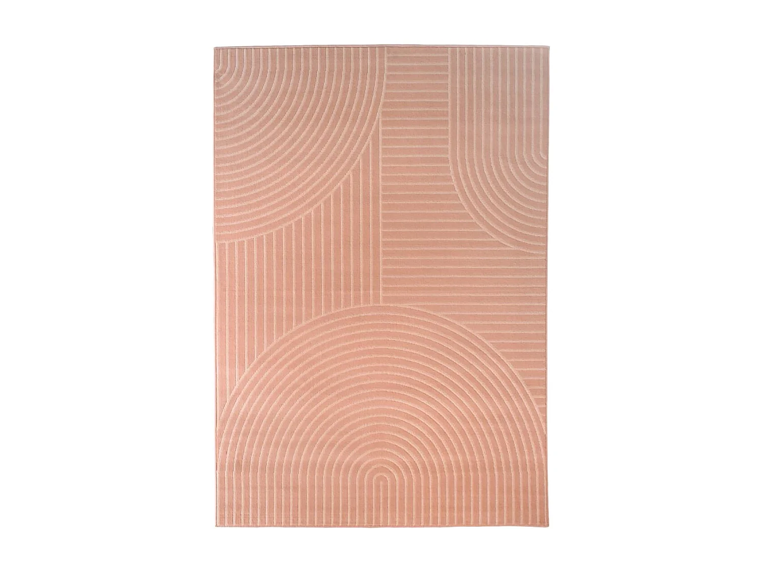 tappeto da soggiorno 200x290 tessuto rettangolo rosa disegno geometrico LYN49 ARCROL