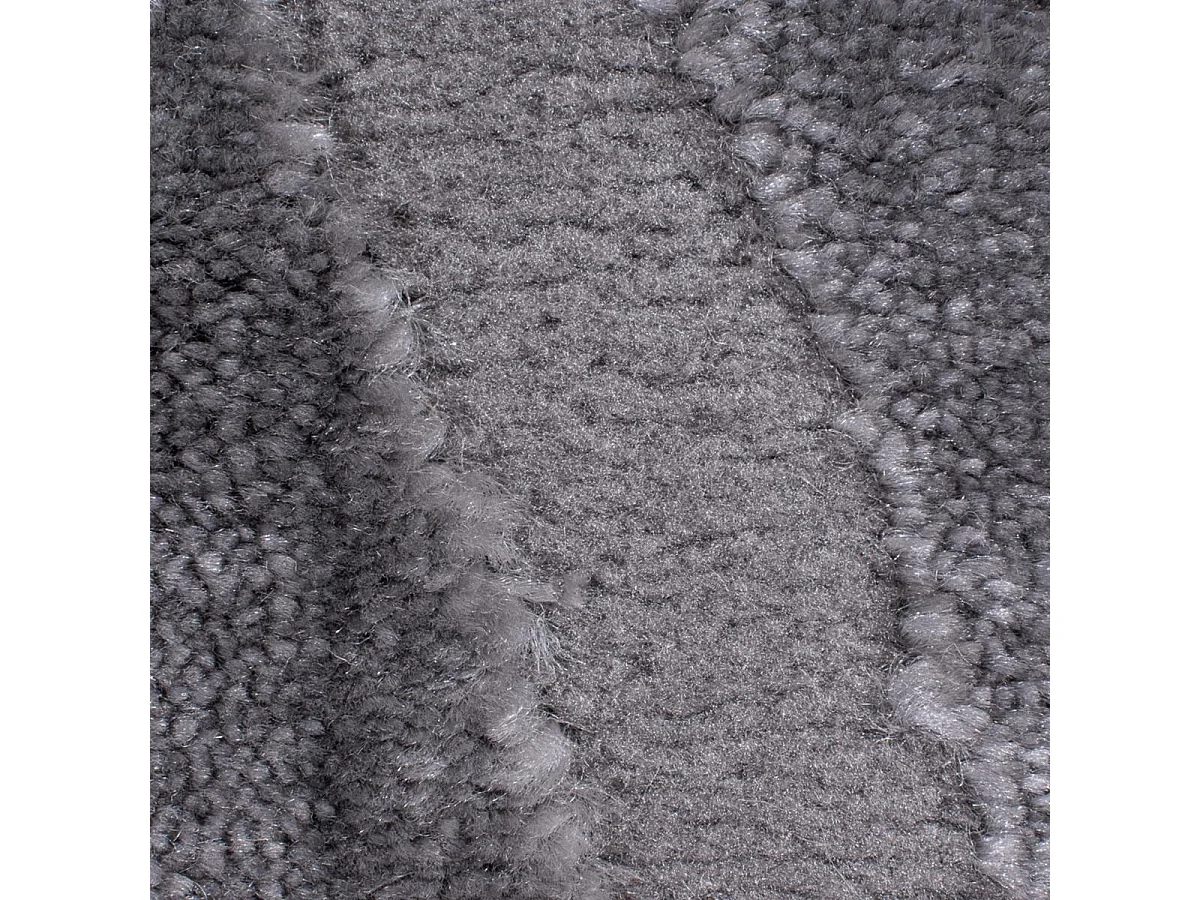 tapis chambre 80x150 tissé gris rectangle motif géométrique CEROTEA