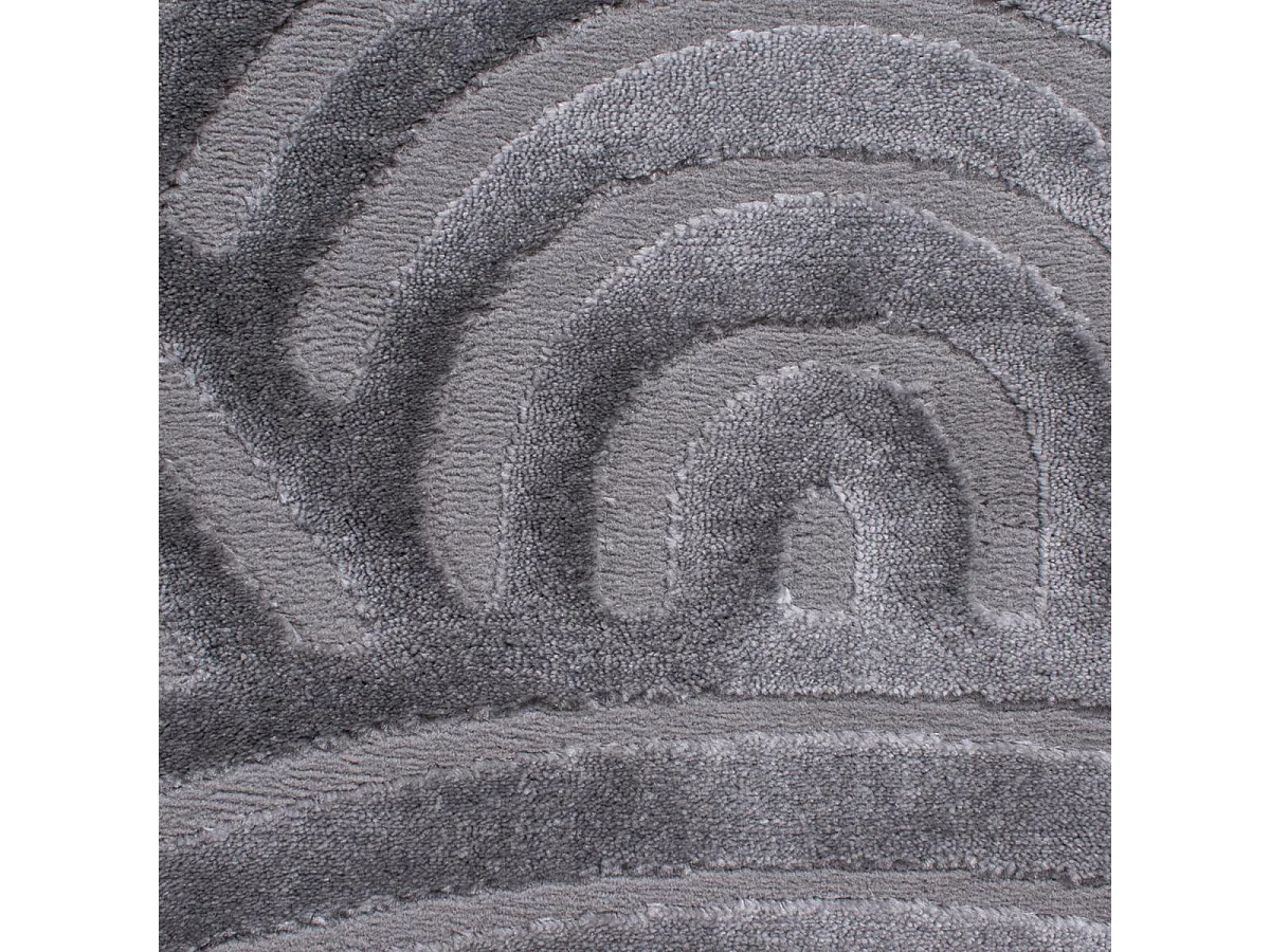 tapis chambre 80x150 tissé gris rectangle motif géométrique CEROTEA