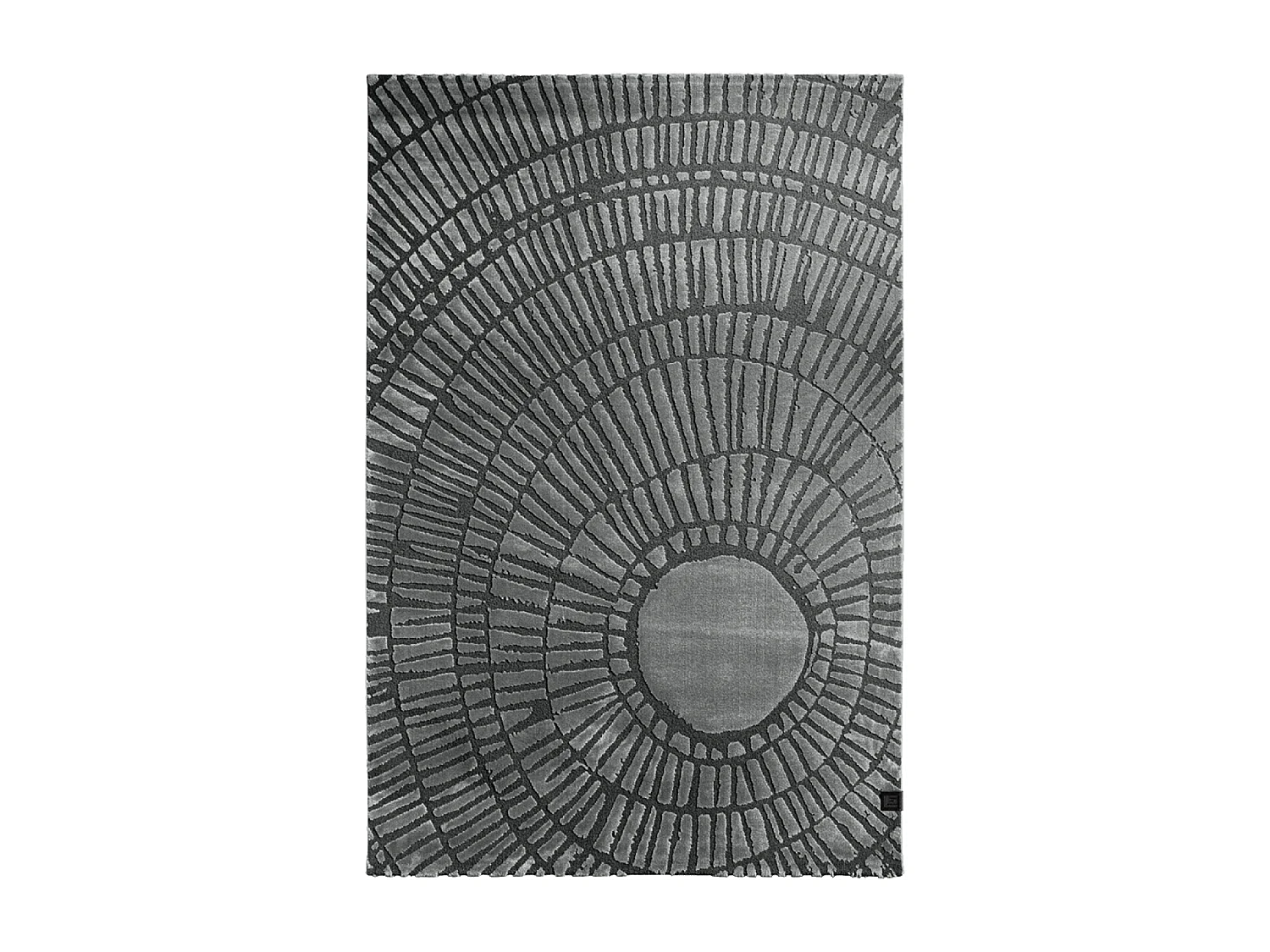 tappeto per camera 160x230 tessuto rettangolare grigio e nero disegno geometrico TOSCANA