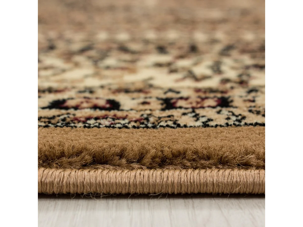 Tapis orient 200x290 rectangle beige tissé motifs orientaux BISKO