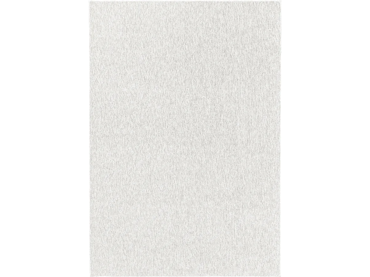 tapis salon 160x230 tissé crème rectangle motif uni SAKRDA