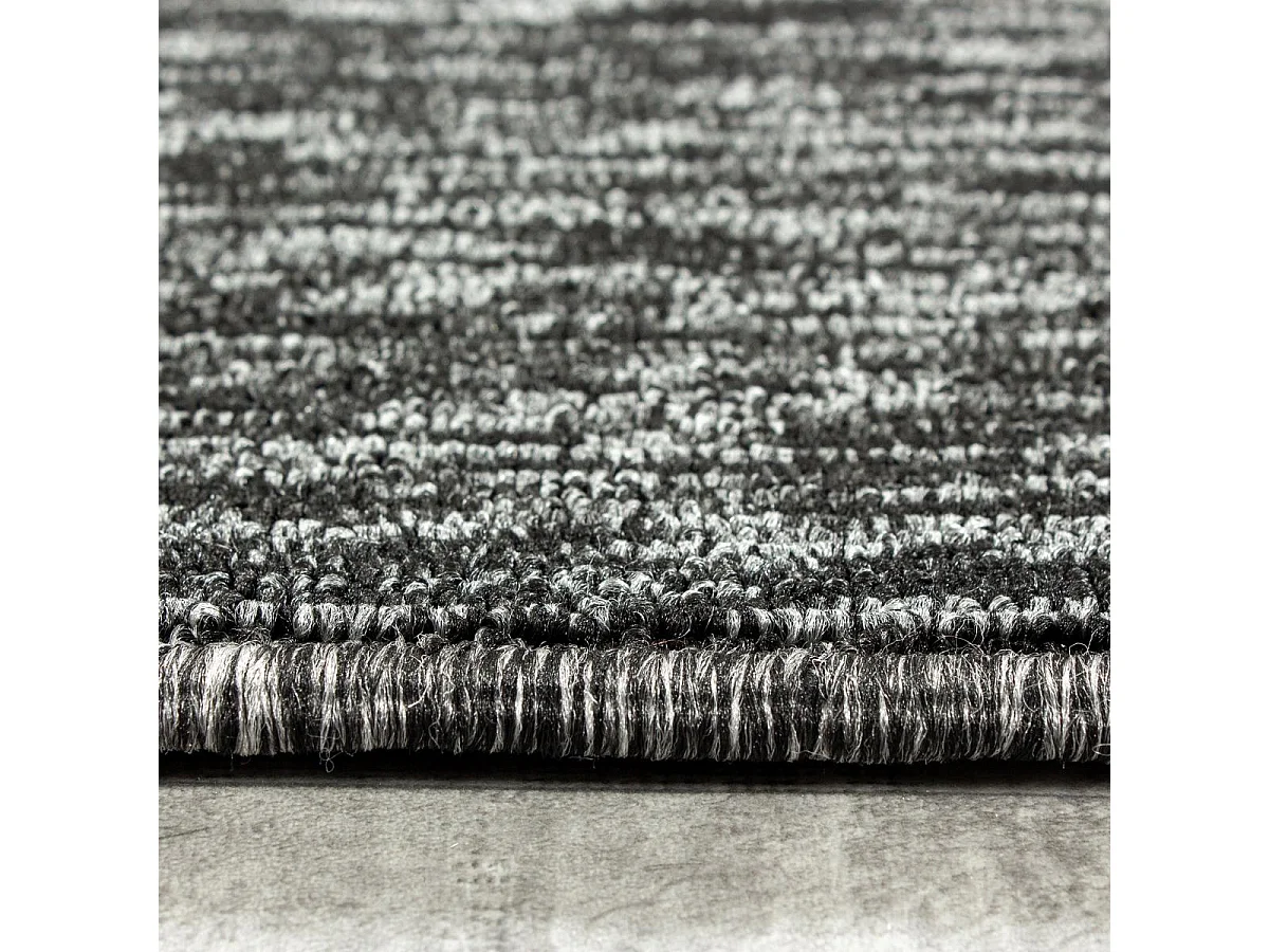 tapis entrée 60x100 tissé gris rectangle motif uni SAKRDA