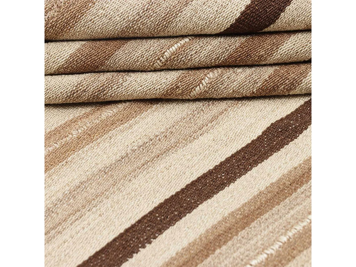 Authentique tapis d'Orient 336x312 kilim fait main en laine marron et beige ANTIK 6