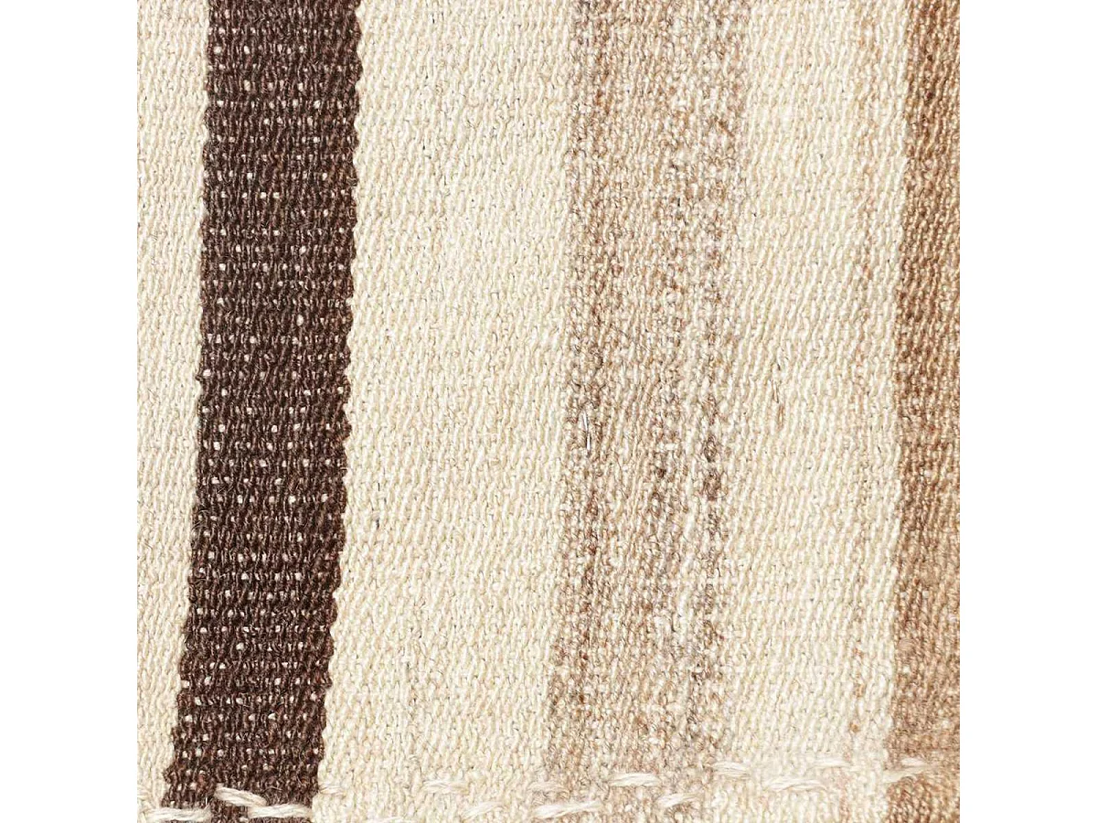 Authentique tapis d'Orient 336x312 kilim fait main en laine marron et beige ANTIK 6