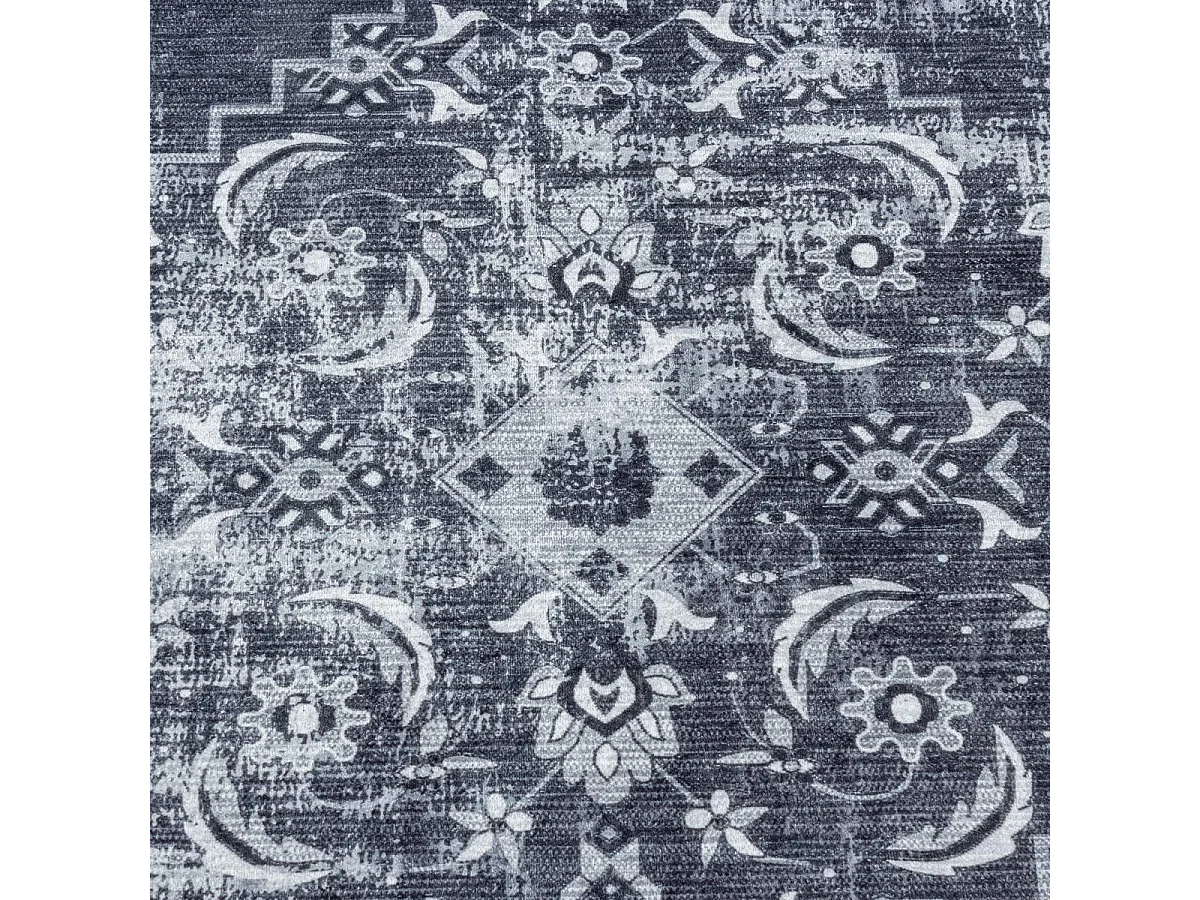 Tapis orient 200x290 rectangle noir tissé motifs orientaux AKIAK