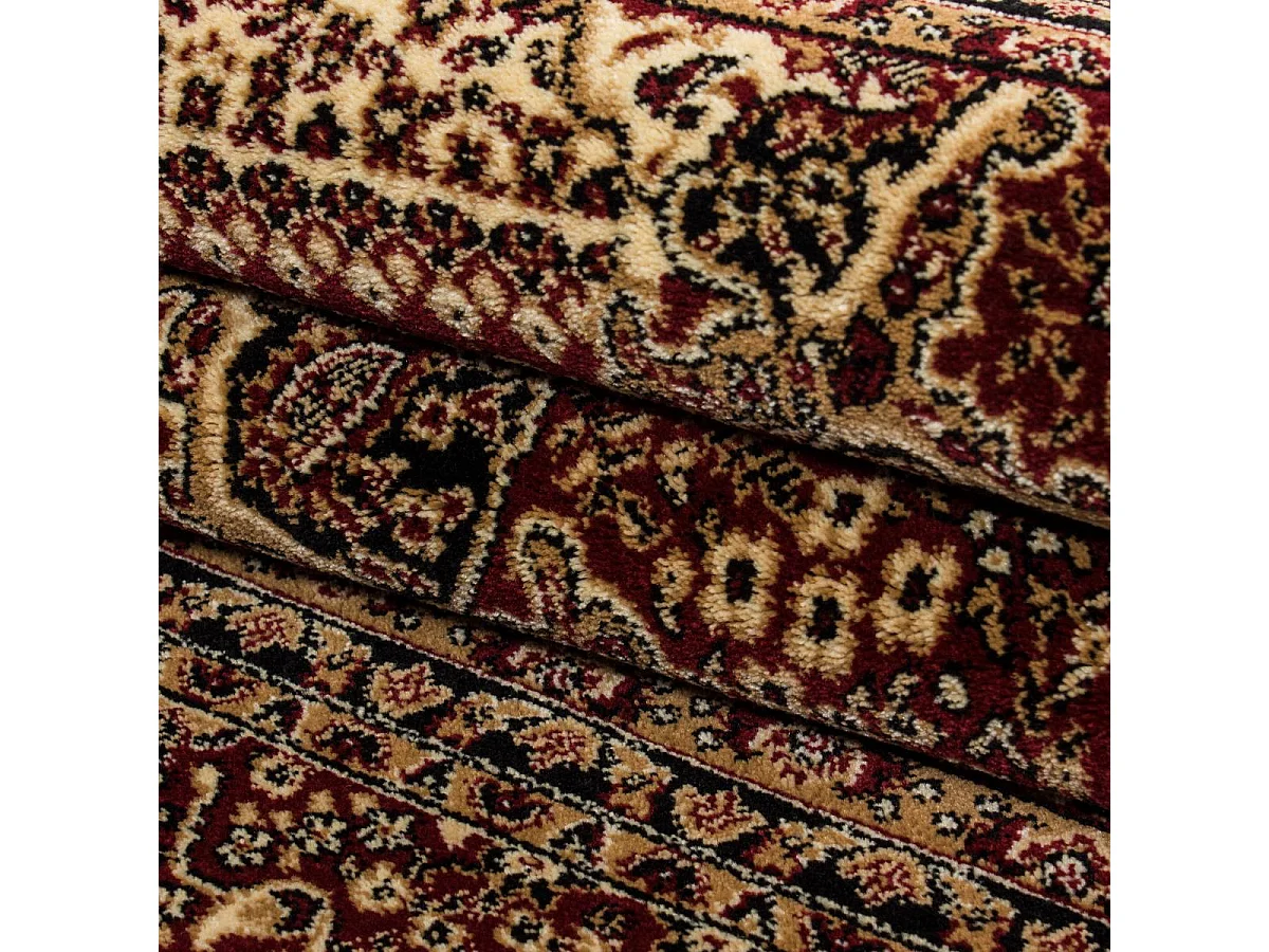 Tapis orient 160x230 rectangle rouge tissé motifs orientaux BISKO