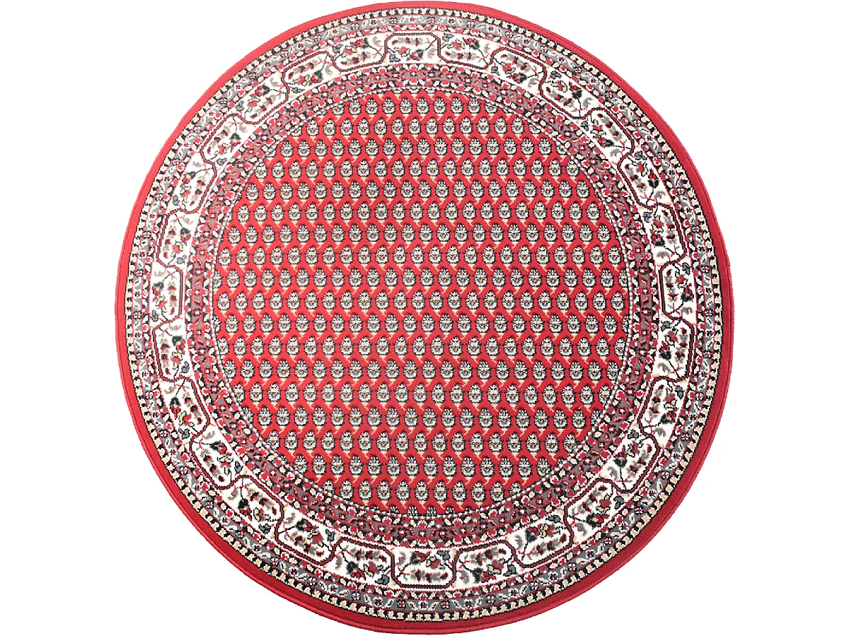 Tapis rond Ø160cm tissé motif oriental pour salon LYN49 ORION