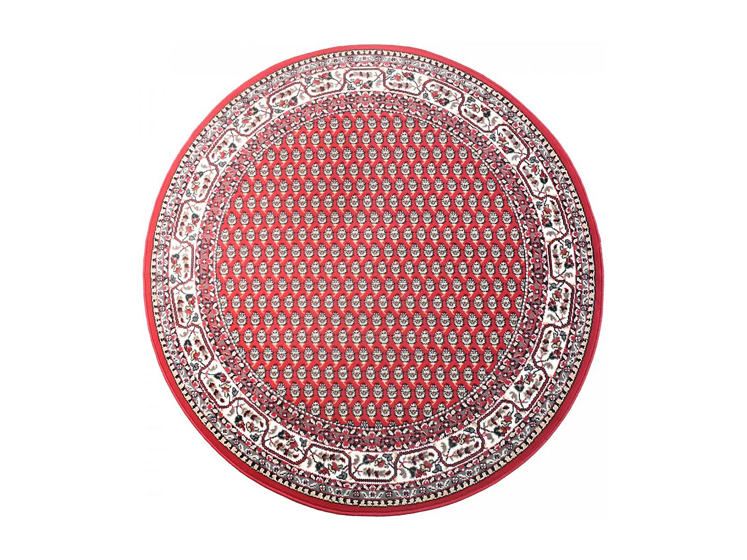 Tapis rond Ø160cm tissé motif oriental pour salon LYN49 ORION