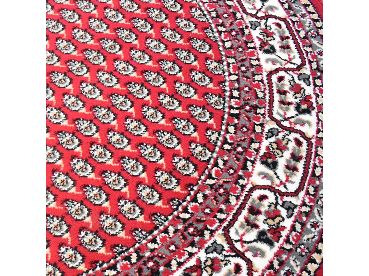 Tapis rond Ø160cm tissé motif oriental pour salon LYN49 ORION