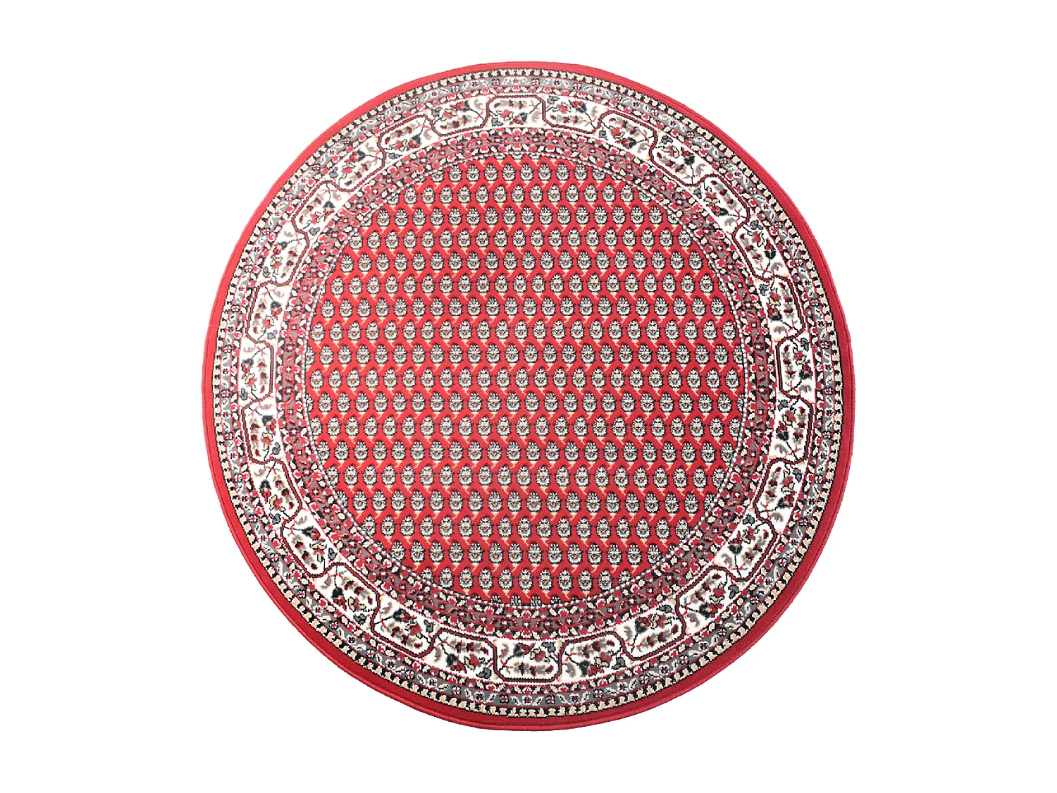 Tapis rond Ø160cm tissé motif oriental pour salon LYN49 ORION